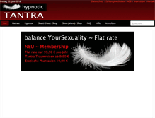 Tablet Screenshot of hypnotic-tantra.com